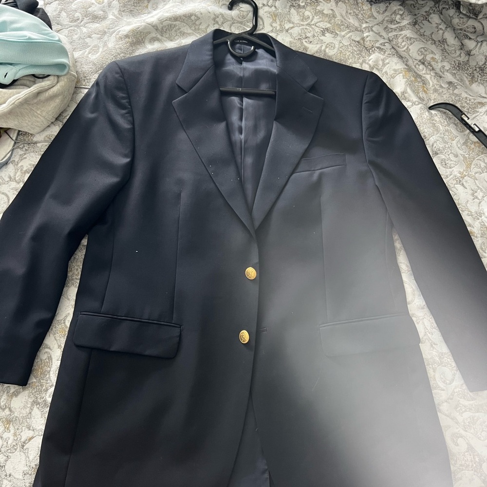 Chaps classic Black Blazer with Gold Buttons